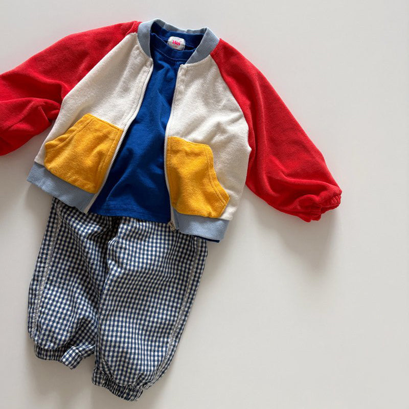 Toddler SP26 Basic Long Sleeve Loose Fit Top  (1-6y) - Blue - AT NOON STORE