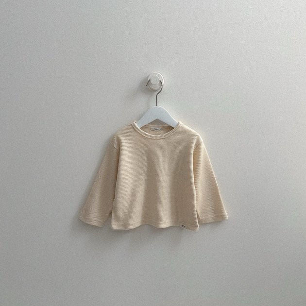 Toddler FW26 Waffle Long Sleeve Top (2-9y) - 3 Colors