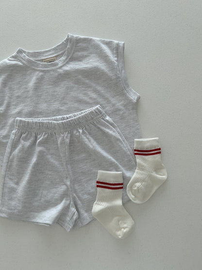 Kids Soy SS25 Muscle Sleeveless Top and Shorts Set (1-6y) - 4 Colors