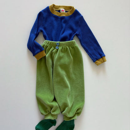 Toddler F26 Button Front Velour Jogger Pants  (1-6y) - 4 Colors