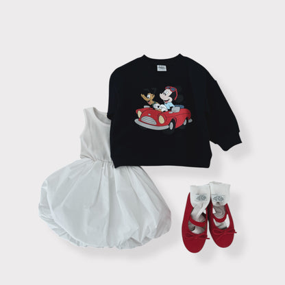 Toddler SP26 Ribbed Sleeveless Top Balloon Dress (1-7y)- 2 Colors - AT NOON STORE