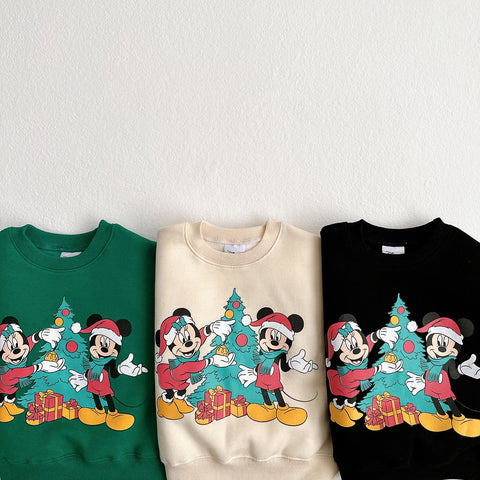 Toddler Disney Mickey Print Holiday Sweatshirt (1-6y) - 3 Colors