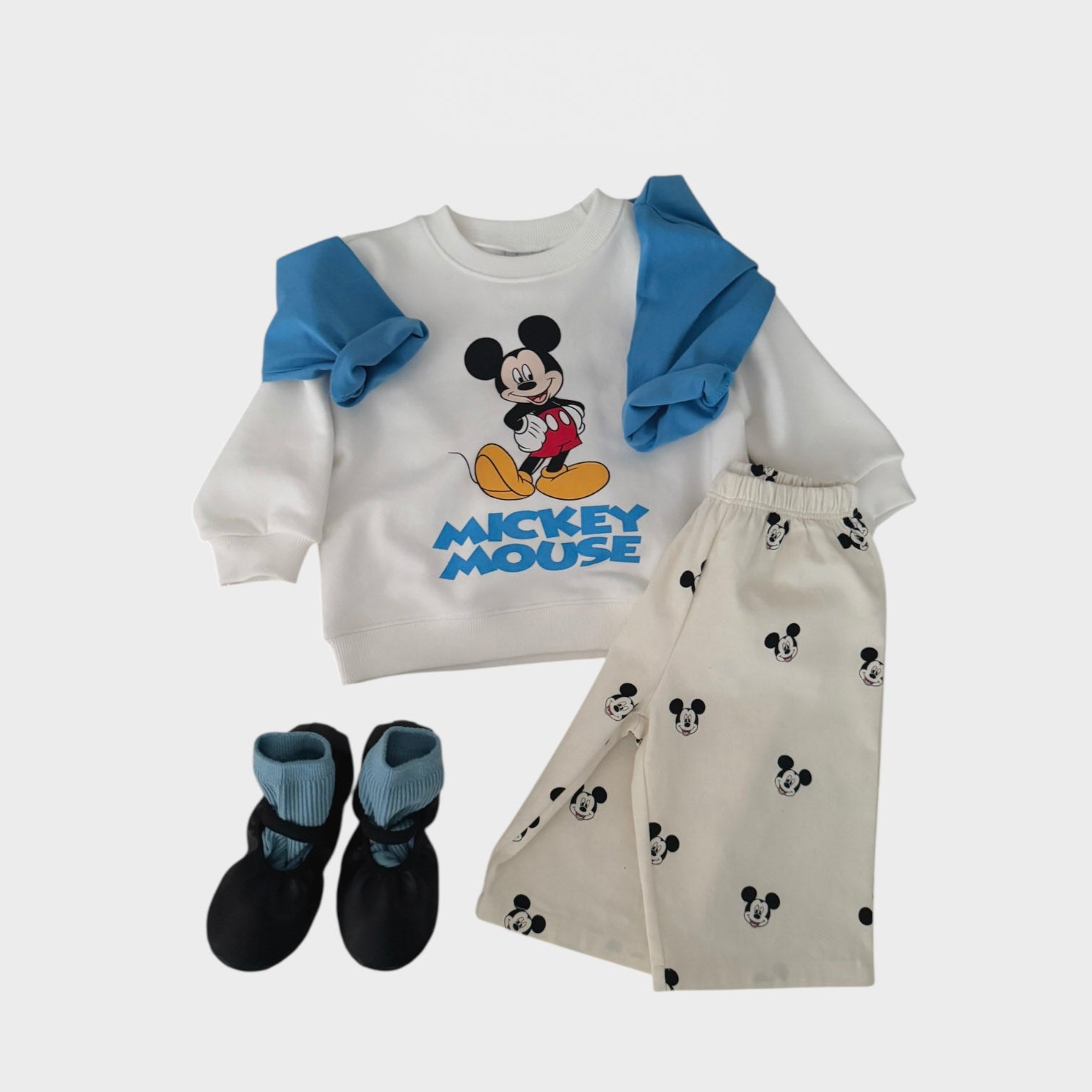 Toddler SP26 MICKEY All-Over Print Pants (1-7y) - Ivory - AT NOON STORE