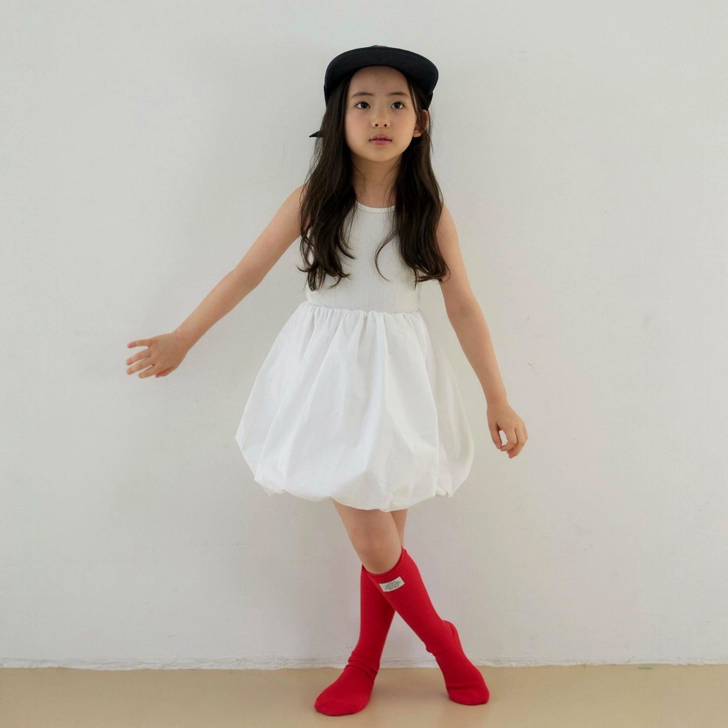 Toddler SP26 Ribbed Sleeveless Top Balloon Dress (1-7y)- 2 Colors - AT NOON STORE