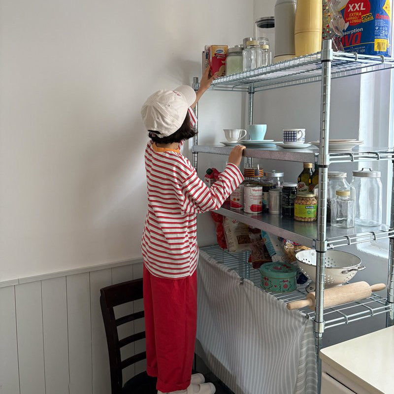 Toddler SP26 Frill Waist Pull-On Pants  (1-6y) - Red - AT NOON STORE