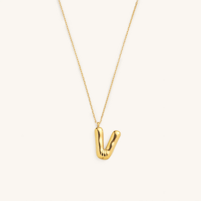 Bubble Initial Necklace