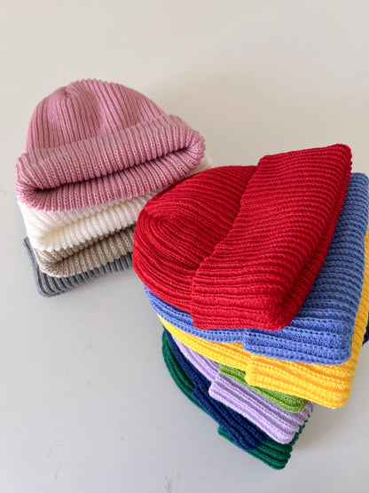 At Noon Ribbed Knit Beanie (2-15y) - 11 Colors