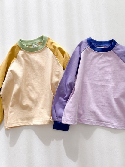 Toddler Colorblock Raglan Long Sleeve Top (2-7y) - 2 Colors