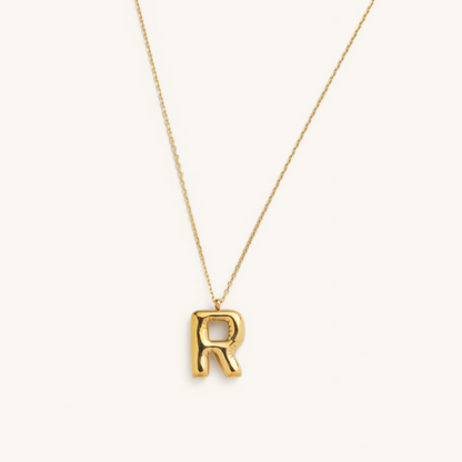Bubble Initial Necklace