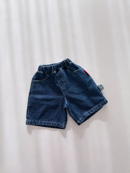 Toddler F26 Denim Bermuda Pants (2-7y) - Blue