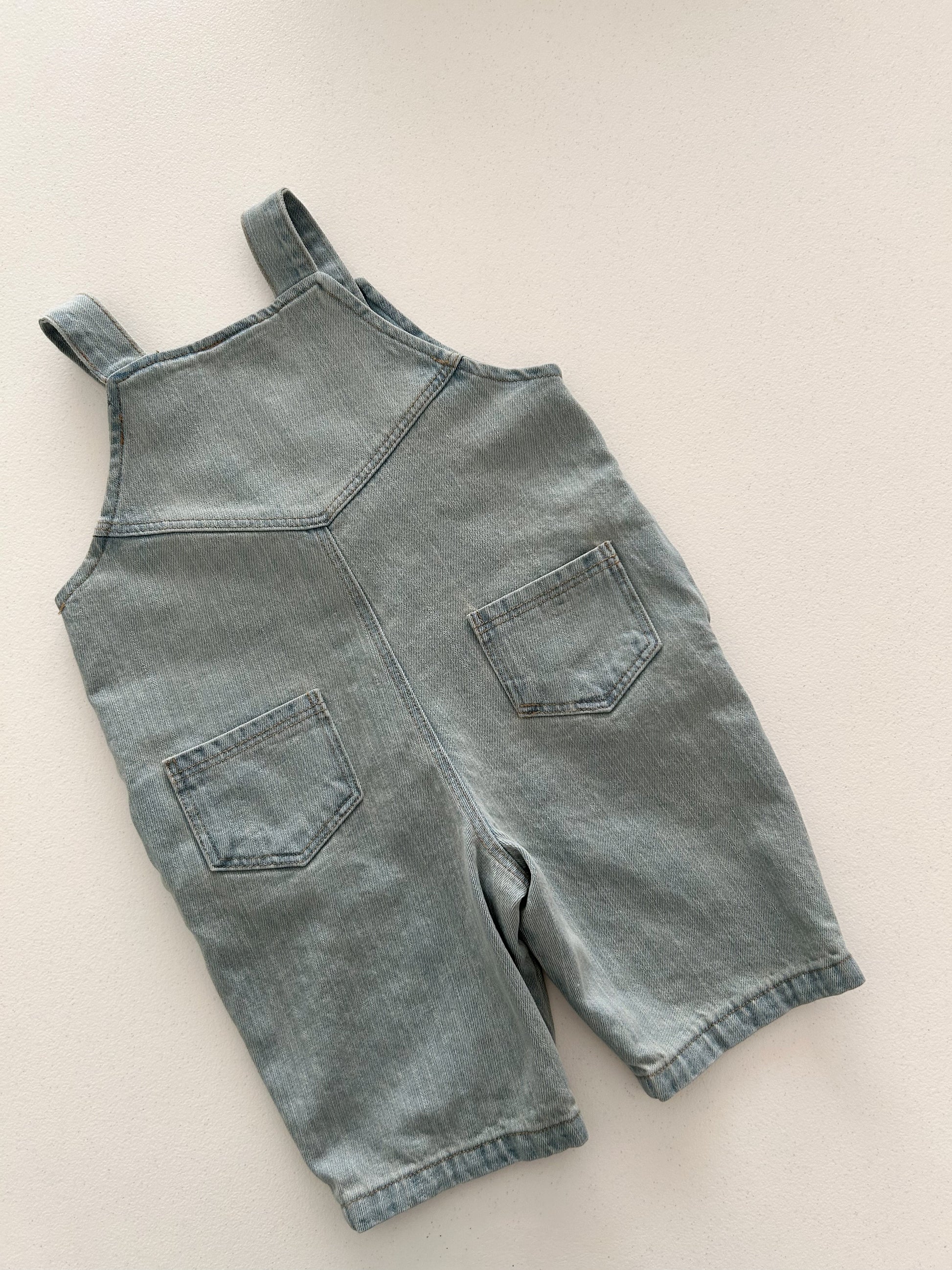 Toddler Denim Overalls (1-7y) - Blue - AT NOON STORE