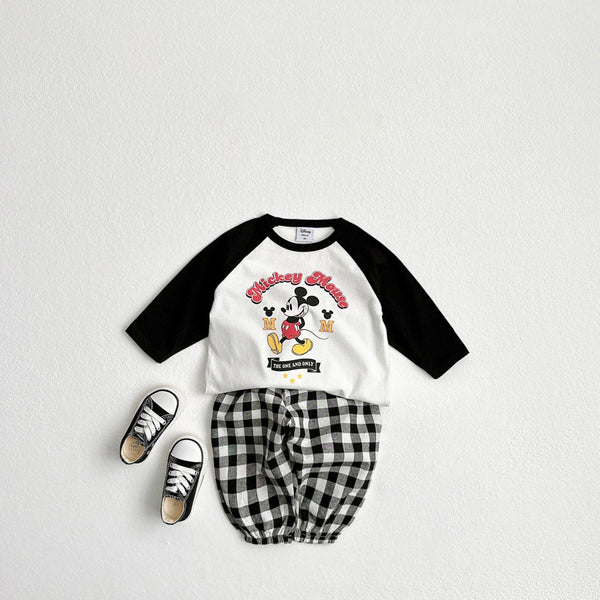 Toddler S24 Disney Mickey Long Sleeve Raglan T-Shirt (1-6y) - 4 Colors