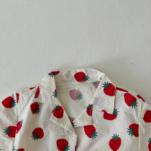 Baby Toddler Land Berryberry Shirt (4m-7y) - Strawberry