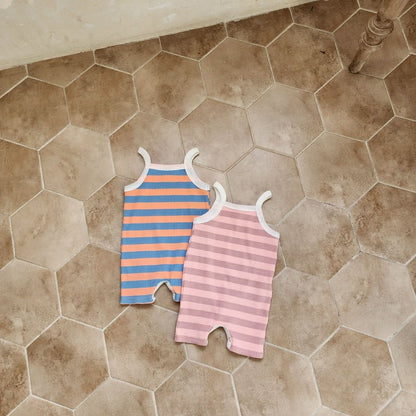 Baby Stripe Spaghetti Strap Jumpsuit (3-18m)- 2 Colors - AT NOON STORE