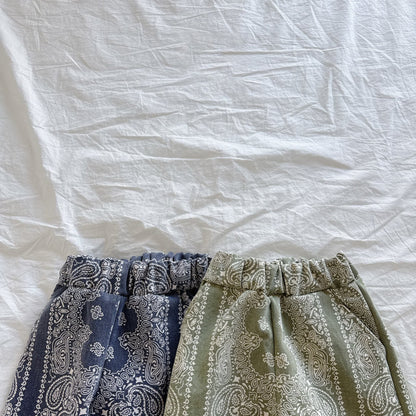 Kids SP26 Paisley Print Pull-on Pants (2-7y) - 2 Colors - AT NOON STORE