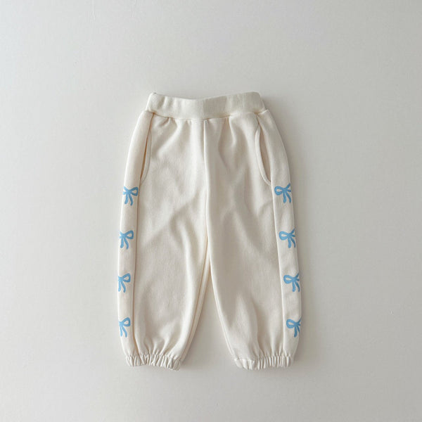 Toddler Bow Print Jogger Pants (1-6y)