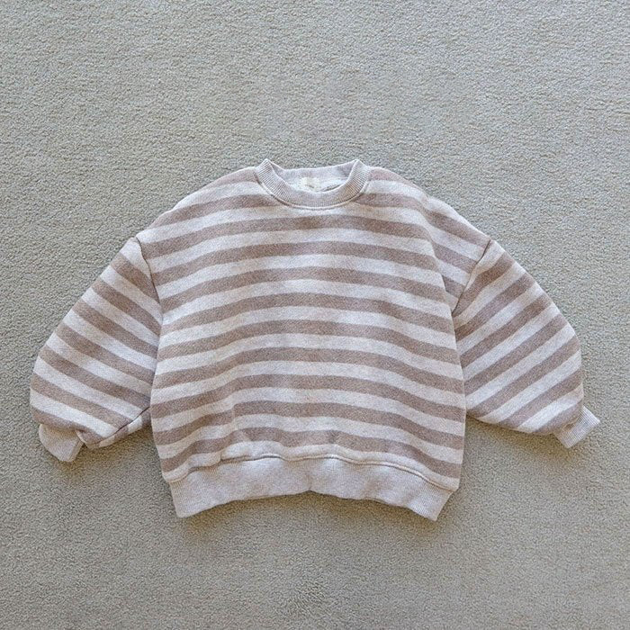 Toddler Soft Brushed Cotton Stripe Sweatshirt (15m-7y) -2 Colors