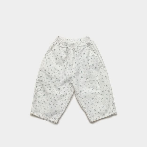 Toddler S25 Flower Print Pull On Pants (1-7y) - Ivory - AT NOON STORE