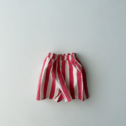 Toddler SS26 Stripe Shorts (1-7y)- 3 Colors