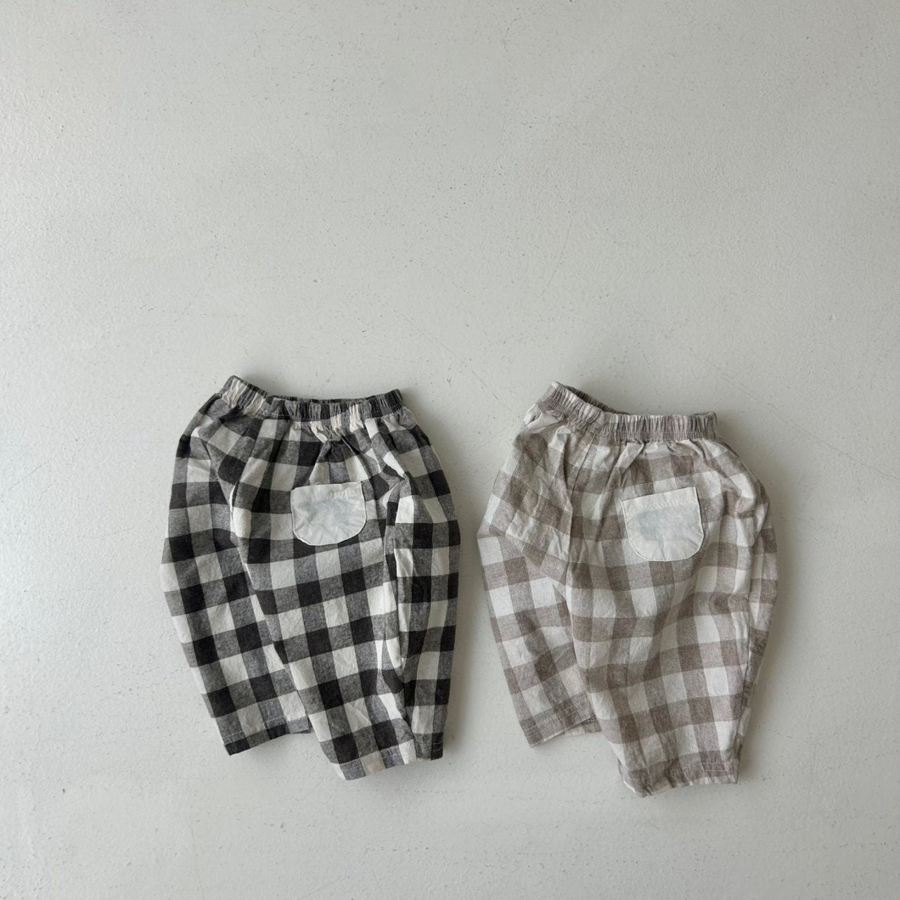 Baby Land Big Gingham Pull-on Pants (4-15m) - 2 Colors