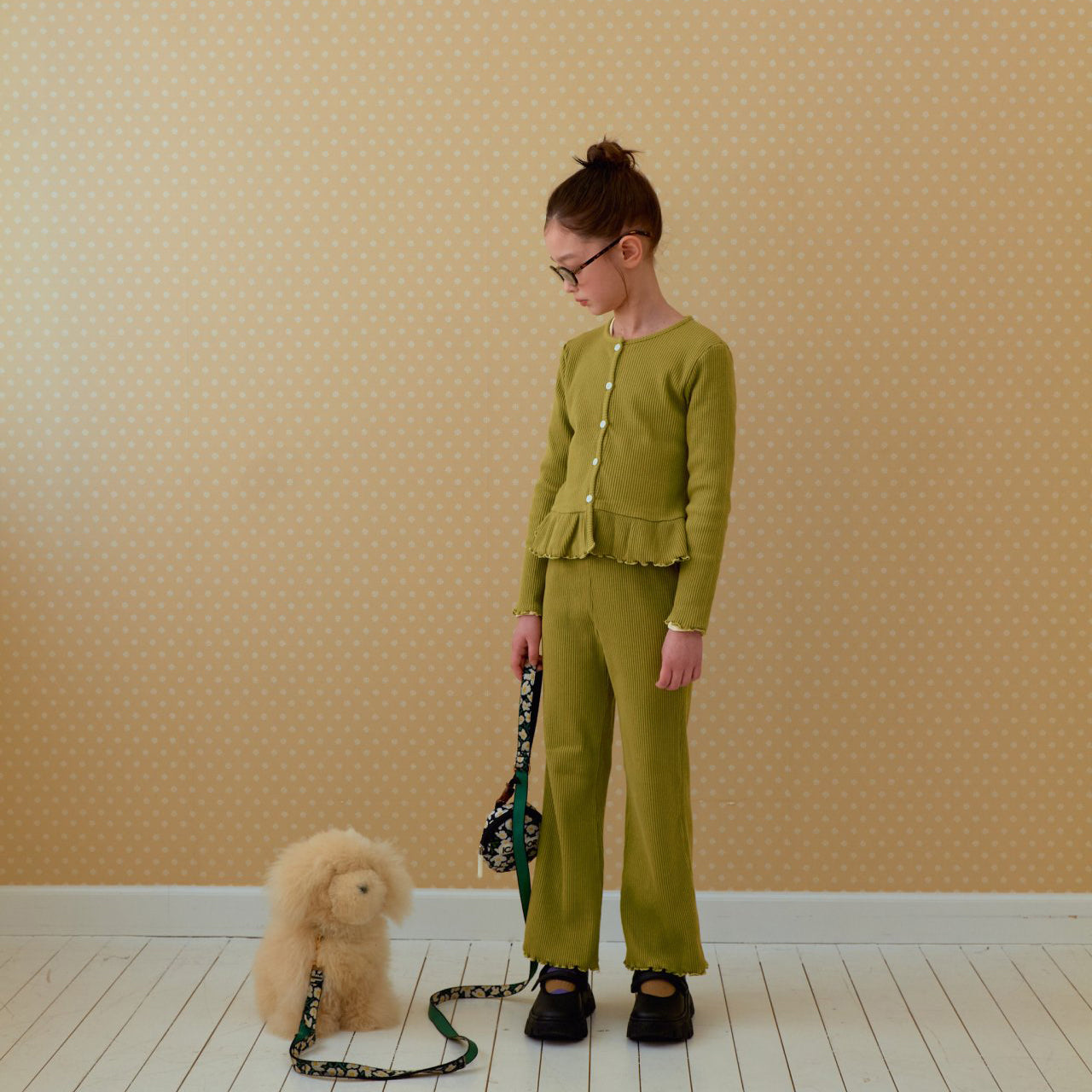 Toddler SP26 Lettuce-Edge Ribbed Flare Pants (2-7y) - 2 Colors