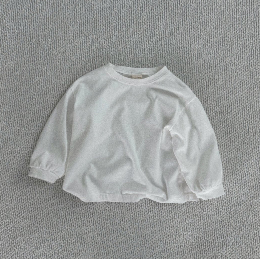 Toddler Bella W24 Oversized Long Sleeve Oversized Plain Tee (1-6y) - 2 Colors