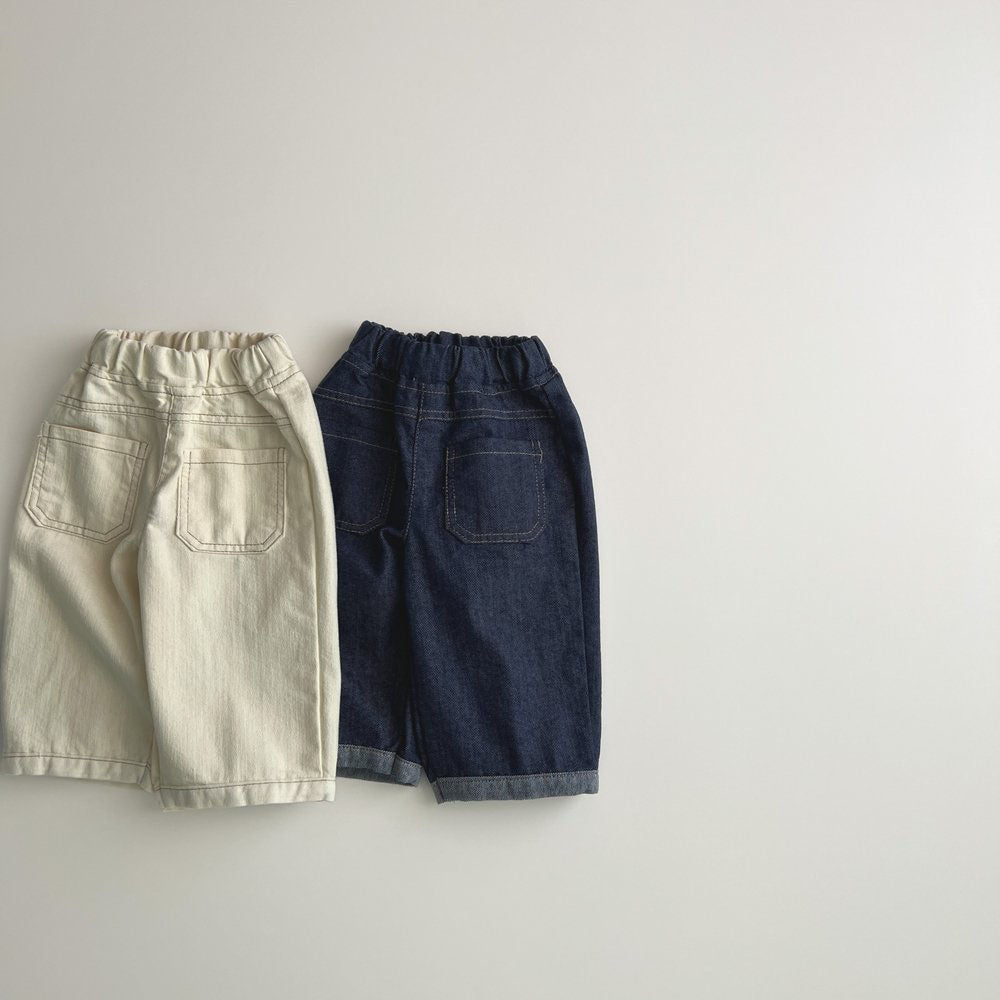 Toddler F25 Front Double Pocket Denim Pants (1-6y) - 2 Colors - AT NOON STORE
