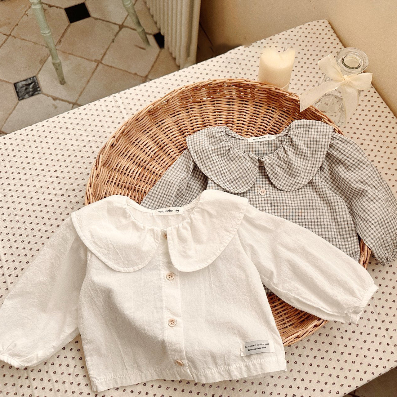 Baby SP26 Big Collar Shirt (3-24m)- 2 Colors