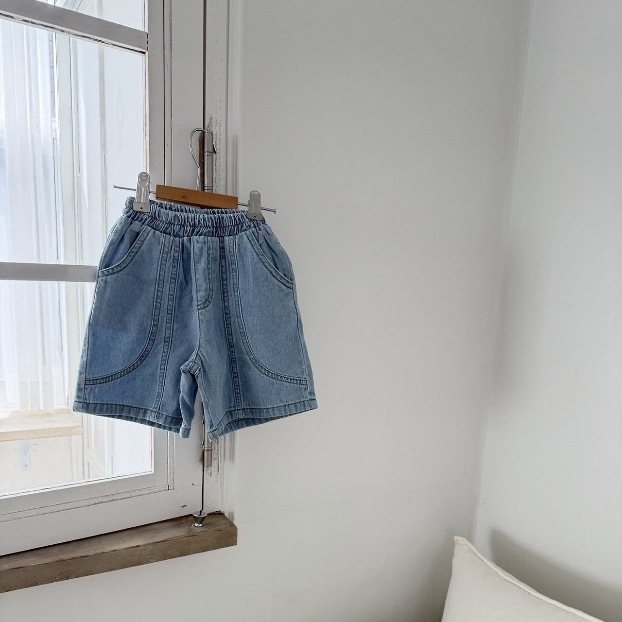 Toddler SS26 Stitch Detail Bermuda Shorts (1-7y) - 2 Colors - AT NOON STORE