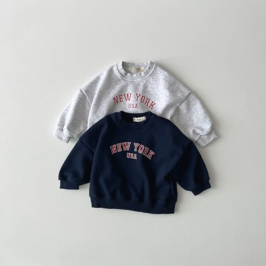 Toddler S25 'NEW YORK' Long Sleeve Sweatshirt (1-6y) - 2 Colors - AT NOON STORE