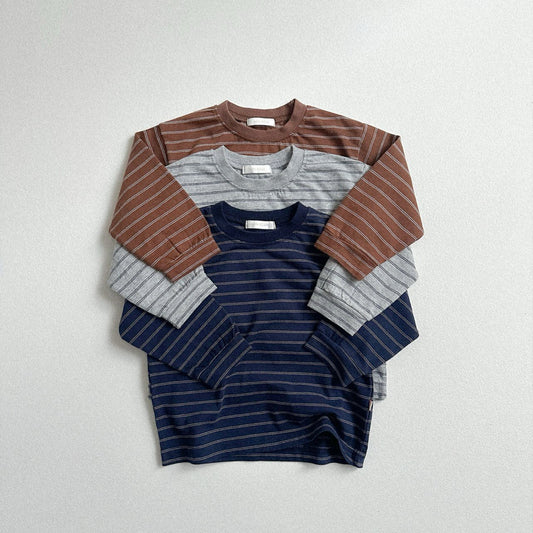 Toddler W25 Stripe Long Sleeve Shirt (10m-4y) - 3 Colors - AT NOON STORE