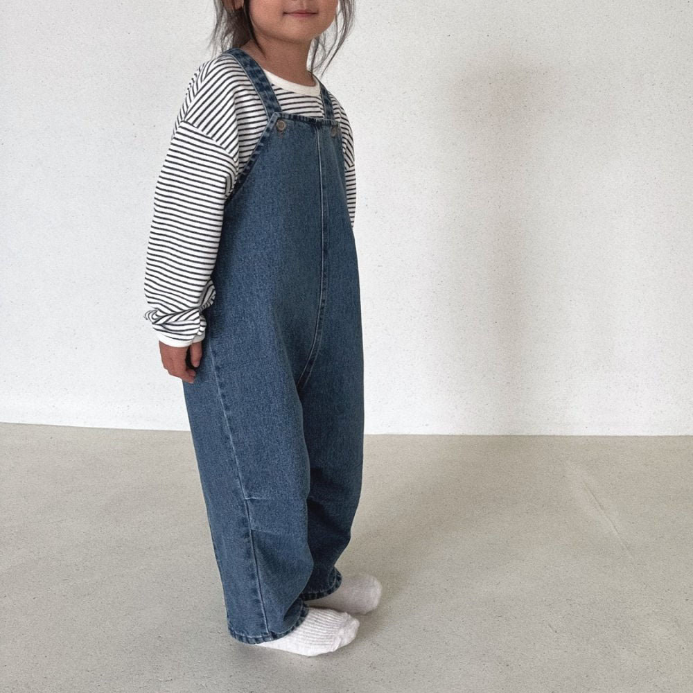 Toddler Button Strap Bella Overalls (1-6y)-2 Colors