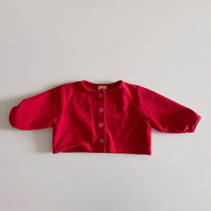 Toddler S25 Soft Long Sleeve Cropped Cardigan (1-6y) - 2 Colors