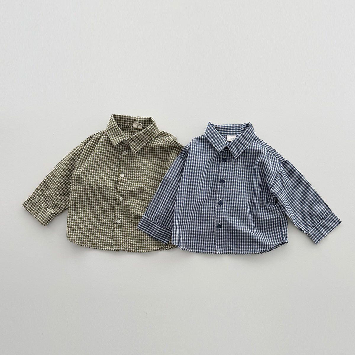 Toddler F26 Bonito Plaid Long Sleeve Shirt (6m-9y) - 2 Colors