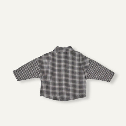 Toddler F25 Plaid Shirt (2-8y) - Black - AT NOON STORE