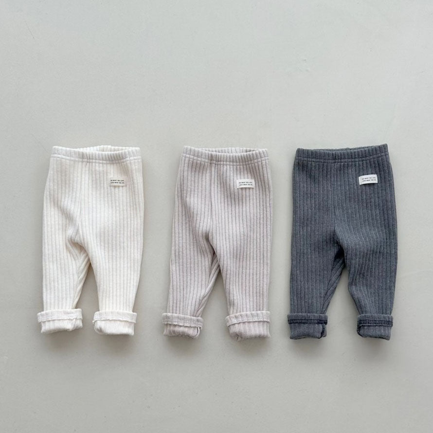 Baby W24 Ribbed Basic Leggings (4-18m) - 3 Colors