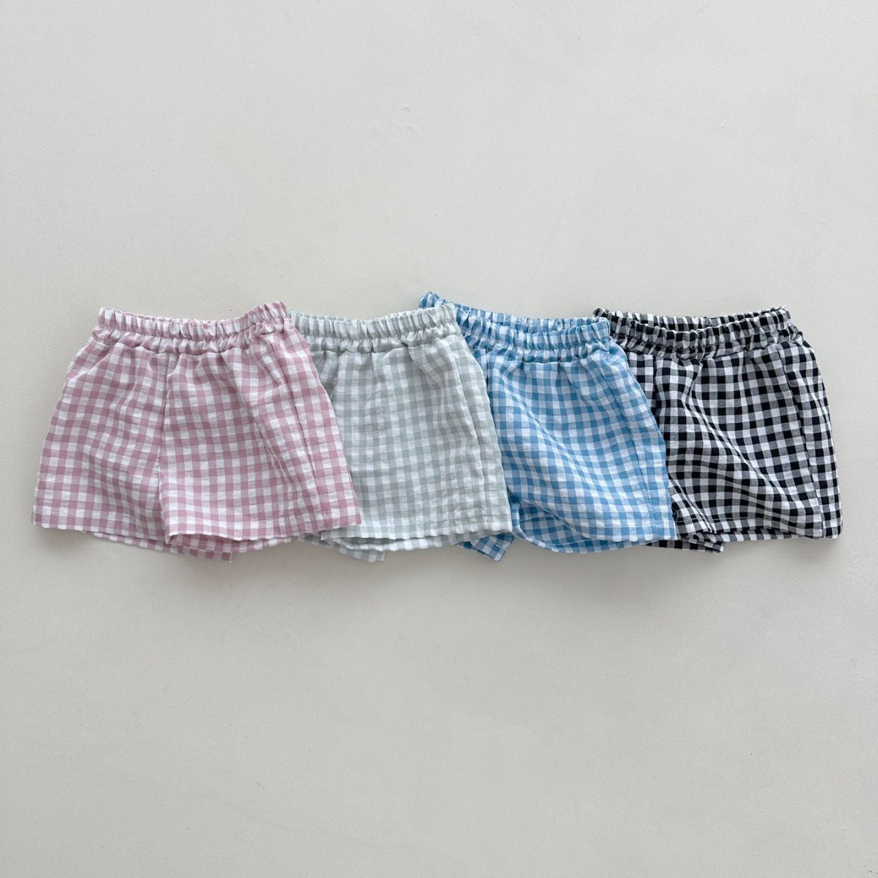 Kids Gingham Shorts (2-6y) - 4 Colors - AT NOON STORE