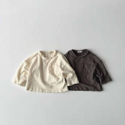 Toddler S25 Raw Edge Long Sleeve Tee (1-6y) - 2 Colors - AT NOON STORE