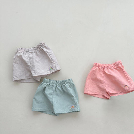 Kids Rainbow Embroidery Shorts (2-6y) - 3 Colors