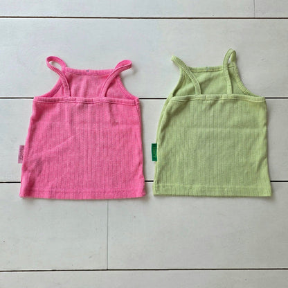 Toddler SS26 Pointelle Ribbed Tank Top (2-7y) - 2 Colors - AT NOON STORE