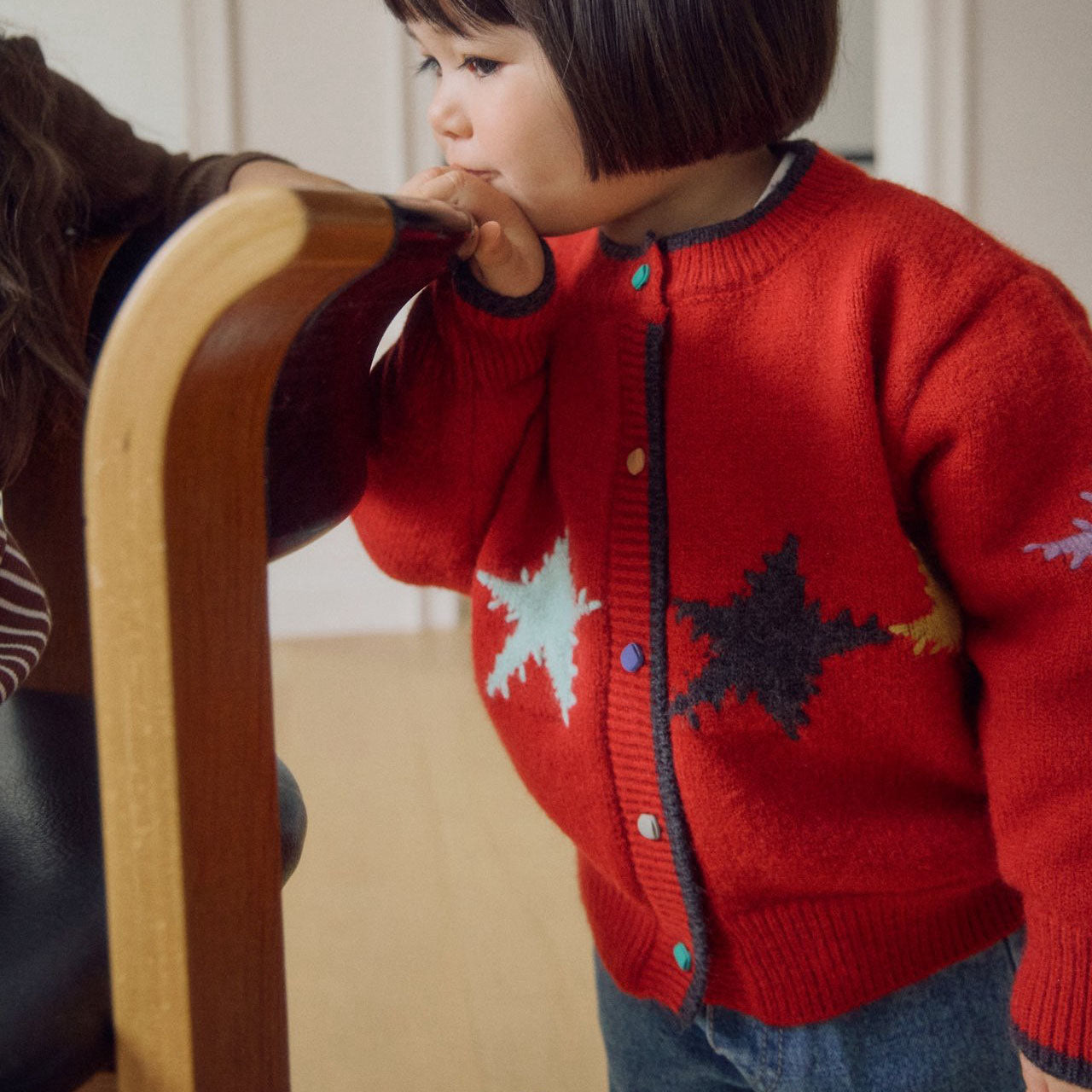 Kids F26 Star Jacquard Knit Cardigan (3-9y) - 2 Colors