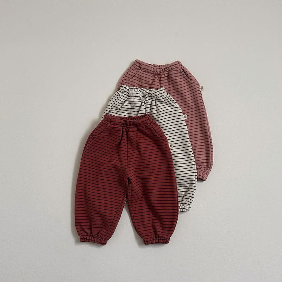 Toddler S25 Stripe Jogger Pants (10m-4y) - 3 Colors - AT NOON STORE