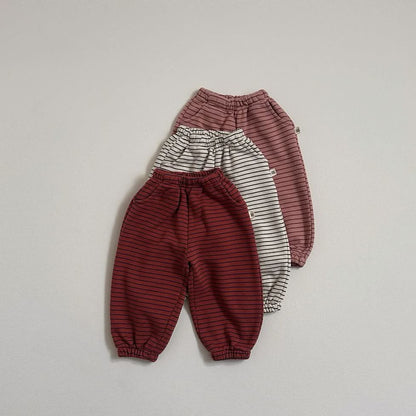 Toddler S25 Stripe Jogger Pants (10m-4y) - 3 Colors - AT NOON STORE