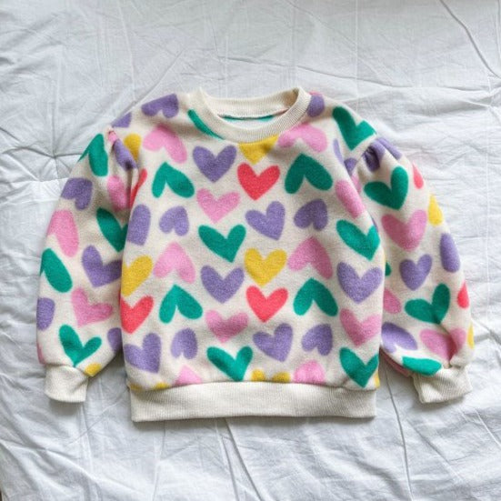 Toddler Patterned Fleece Top (2-5y)- 2Colors - AT NOON STORE