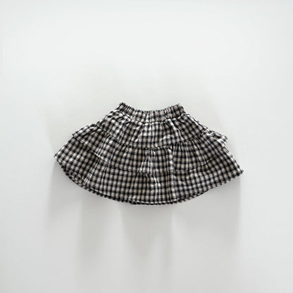 Toddler F25 Plaid Frill Skort (12m-7y) - 2 Colors - AT NOON STORE