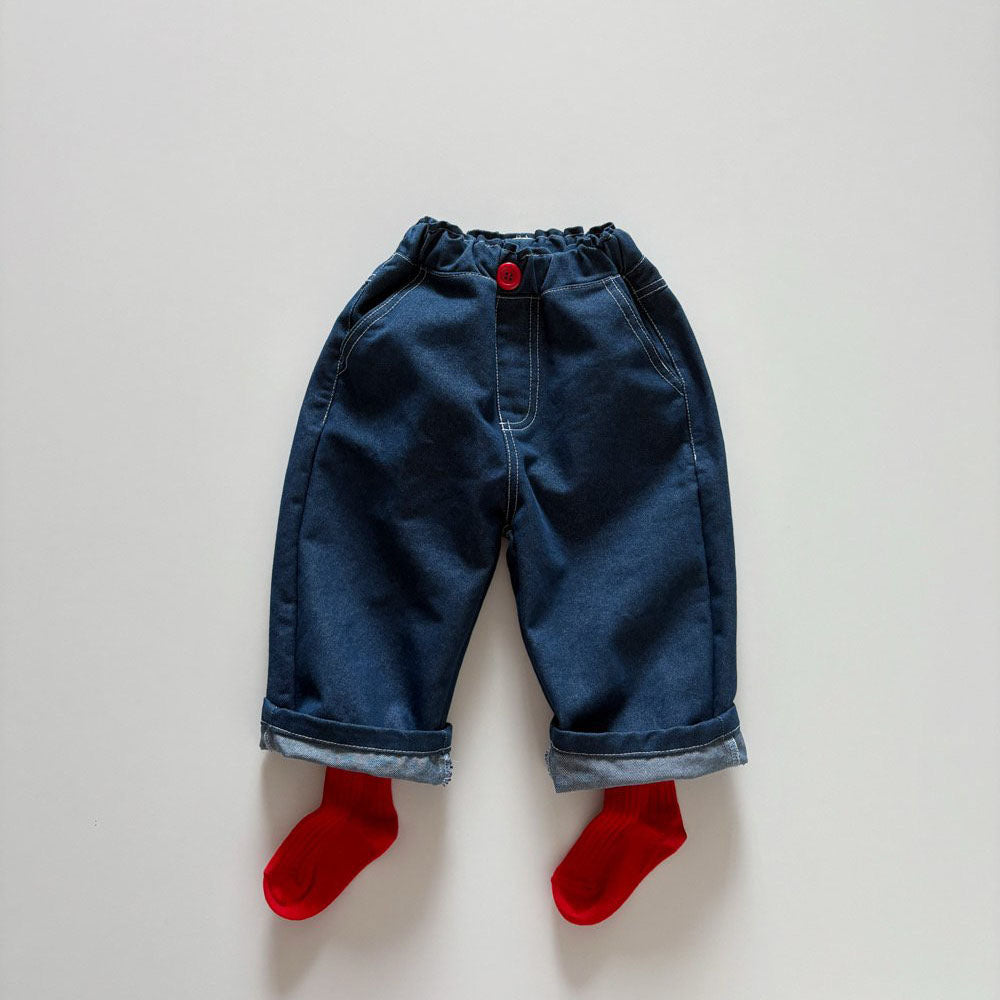 Toddler F26 Peekaboo Denim Pants (1-6y) - Blue
