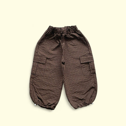Toddler F25 Adjustable Hem Plaid Cargo Pants (3-7y) - 2 Colors - AT NOON STORE