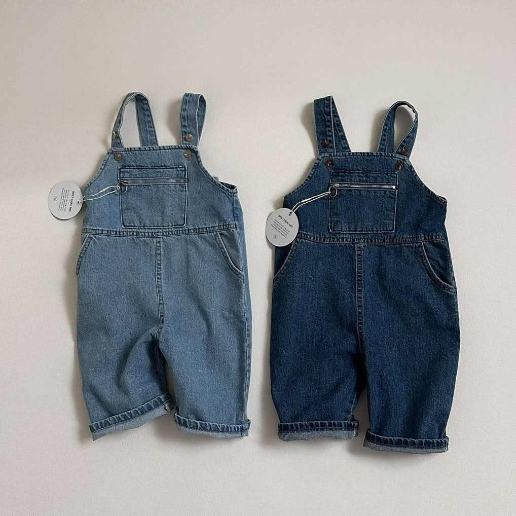 Toddler S25 Zip Kangaroo Pocket Overalls (10m-4y) - 2 Colors - AT NOON STORE