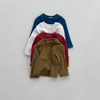 Toddler FW26 Winter Ribbed Long Sleeve Top (4m-6y) - 4 Colors