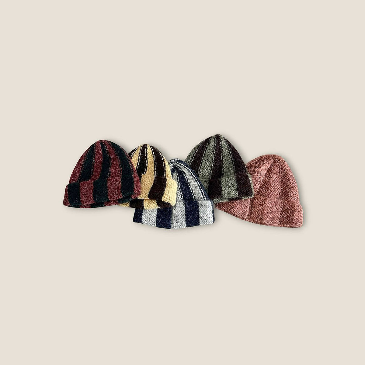 Toddler Stripe Beanie (1-5y) - 5 Colors